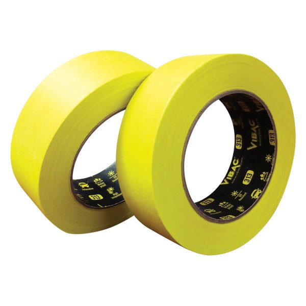 Vibac® - 313 Series 180' x 1" Yellow Automotive Masking Tapes (36 Rolls)
