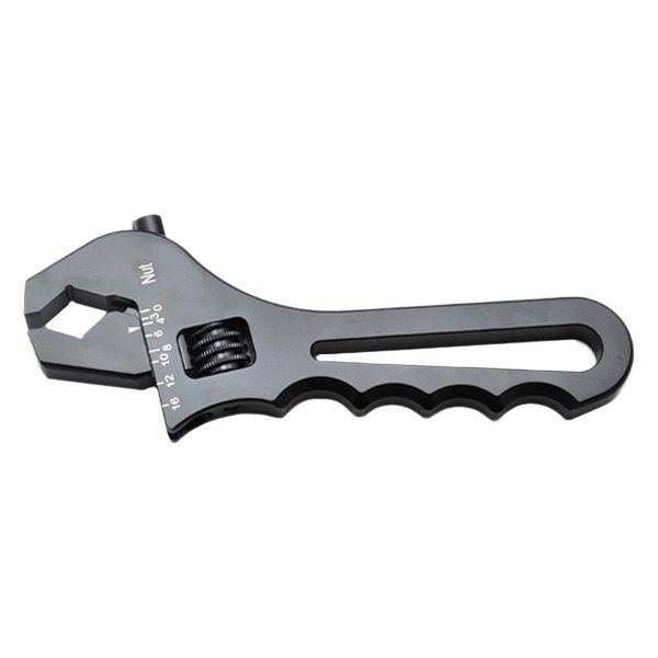 Vibrant Performance® - -4AN to -16AN Army Navy Ergonomic Handle Black Anodized Adjustable Wrench