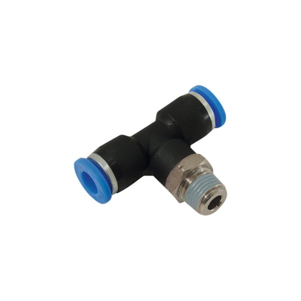 Vibrant Performance® - 1/8" (M) NPT x 5/32" x 5/32" OD Push-to-Connect Tee Connector Fitting
