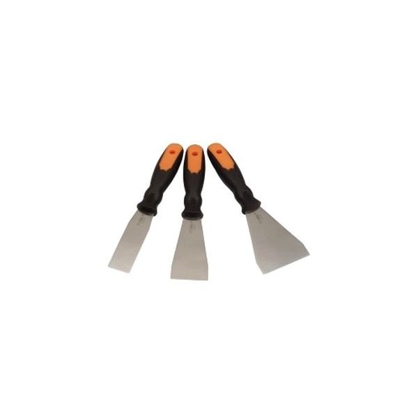 VIM Tools® - 3-piece 1-1/3" to 3" Flexible Stainless Steel Putty Knife Set