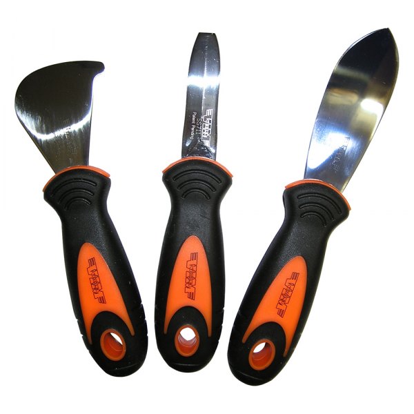 VIM Tools® - 3-piece Straight Stainless Steel Knife Blade Gasket Scraper Set
