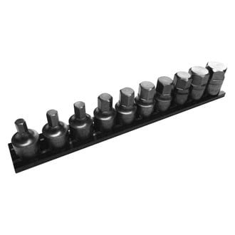 VIM Tools® - 3/8" Drive Metric Hex Impact Bit Socket Set (10 Pieces)