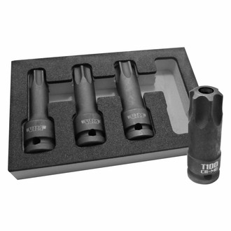 VIM Tools® - 1/2" Drive Torx Impact Bit Socket Set (4 Pieces)