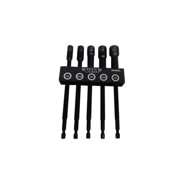 VIM Tools® - SAE Extra Long Nutsetter Set (5 Pieces)