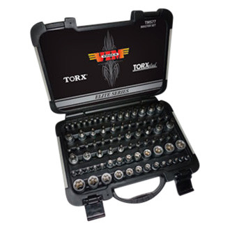 VIM Tools® - Elite™ Mixed Drive Size Torx Socket and Bit Socket Set 77 Pieces