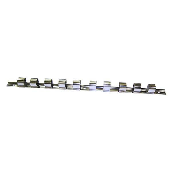 VIM Tools® - 3/4" Drive 17" 10-Slot Socket Rail