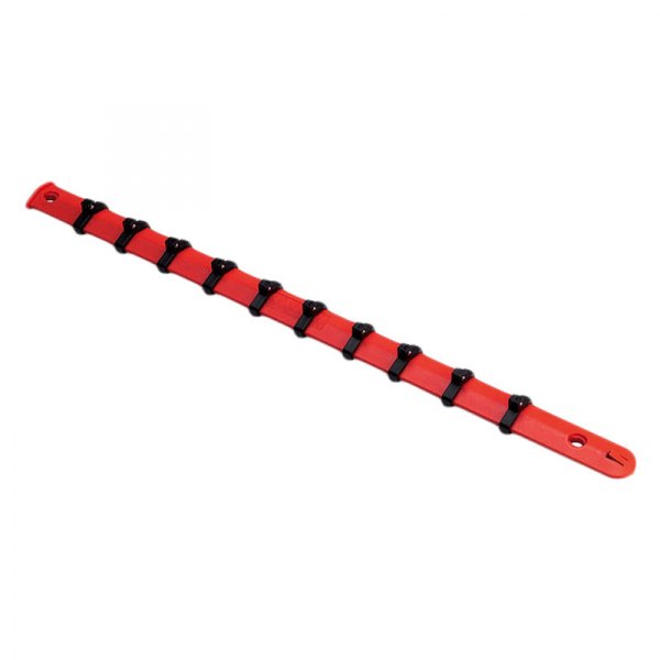 VIM Tools® - 1/4" Drive 14" 10-Slot Red Socket Rail
