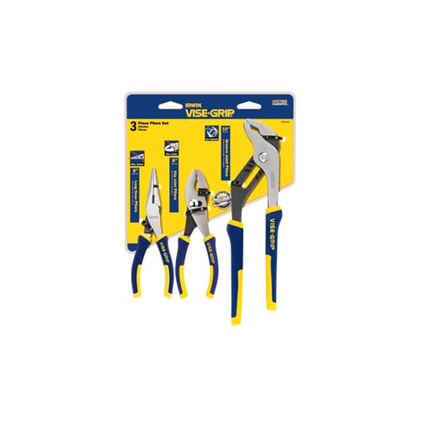 IRWIN® - 3-piece 6" to 10" Multi-Material Handle Mixed Pliers Set