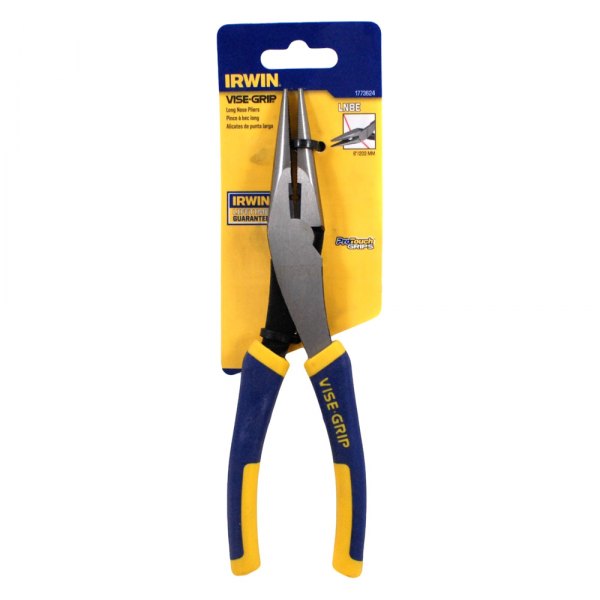 IRWIN® - Vise-Grip™ ProTouch™ 8" XLT Joint Straight Jaws Multi-Material Handle Cutting Stripper Needle Nose Pliers