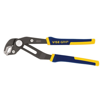 IRWIN® - Vise-Grip™ GrooveLock™ V-Jaws Multi-Material Handle Push Button Ratcheting Tongue & Groove Pliers