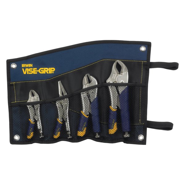 IRWIN® - Vise-Grip™ Fast Release™ 4-piece 5" to 10" Multi-Material Handle Long Nose/Straight/Curved Jaws Locking Pliers Set