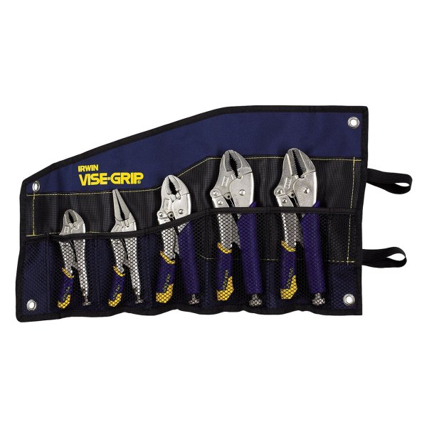 IRWIN® - Vise-Grip™ Fast Release™ 5-piece 5" to 10" Multi-Material Handle Long Nose/Curved/V/Straight Jaws Locking Pliers Set