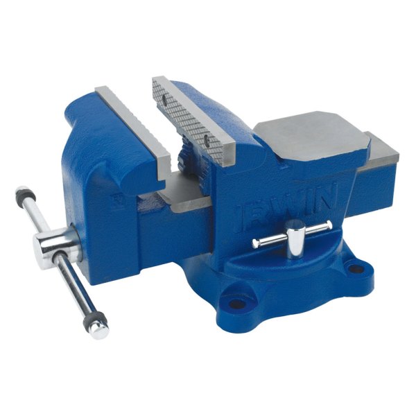 IRWIN® - 5" Flat and Pipe Jaws Swivel Base Vise
