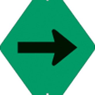 Voss Signs® - Green Plastic Reflective ATV Trail Blazer
