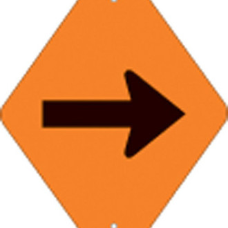 Voss Signs® - Orange Plastic Reflective Trail Blazer
