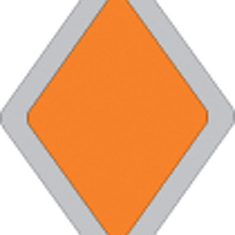 Voss Signs® - Orange Plastic Reflective Snowmobile Trail