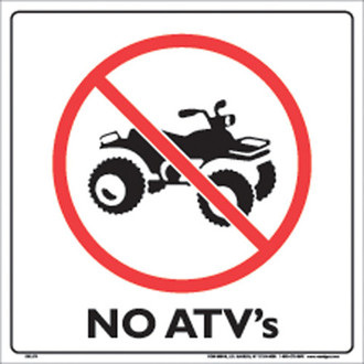 Voss Signs® - 12" White Plastic Sign
