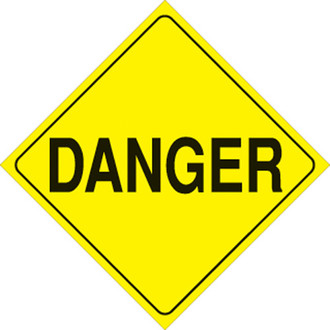Voss Signs® - 12" Yellow Plastic Reflective Sign