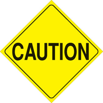 Voss Signs® - 12" Yellow Plastic Reflective Sign