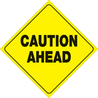 Voss Signs® - 12" Yellow Plastic Reflective Sign