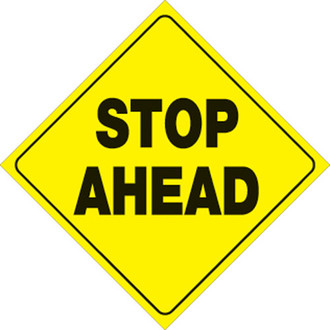 Voss Signs® - 12" Yellow Plastic Reflective Sign