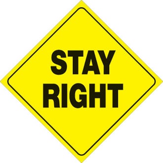 Voss Signs® - 12" Yellow Plastic Reflective Sign