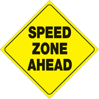 Voss Signs® - 12" Yellow Plastic Reflective Sign