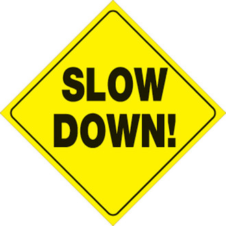 Voss Signs® - 12" Yellow Plastic Reflective Sign