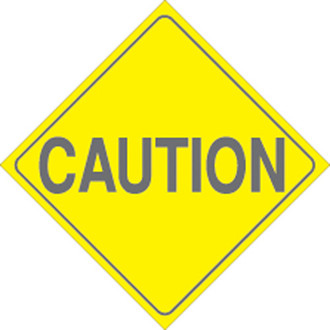 Voss Signs® - 7.5" Yellow Plastic Reflective Sign