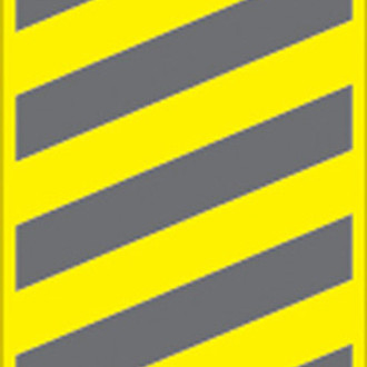 Voss Signs® - 6" X 12" Yellow Plastic Reflective Sign