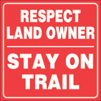 Voss Signs® - 7 1/2" Red Plastic Reflective Sign