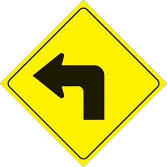 Voss Signs® - 12" Yellow Plastic Reflective Sign