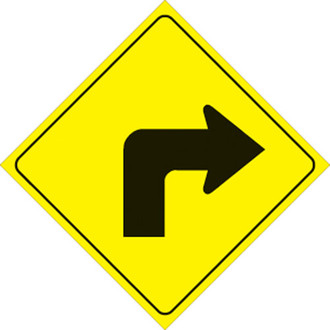 Voss Signs® - 12" Yellow Plastic Reflective Sign