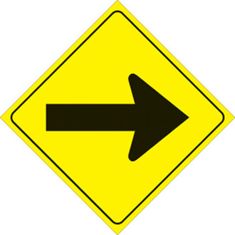 Voss Signs® - 12" Yellow Plastic Reflective Sign