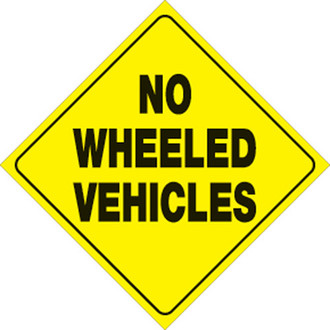 Voss Signs® - 12" Yellow Plastic Reflective Sign
