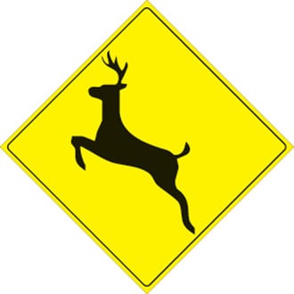 Voss Signs® - 12" Yellow Plastic Reflective Sign