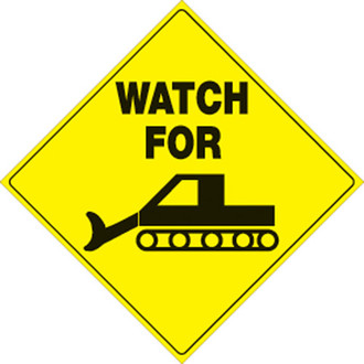Voss Signs® - 12" Yellow Plastic Refl
