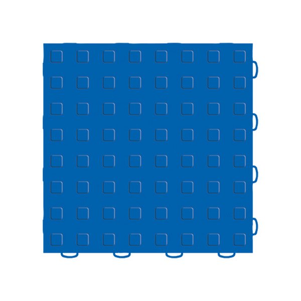 Weathertech® - TechFloor™ 12" x 12" Blue Solid Square Floor Tile Set 