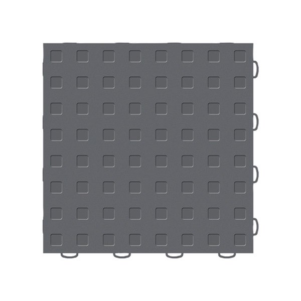 Weathertech® - TechFloor™ 12" x 12" Dark Gray Solid Square Floor Tile Set 