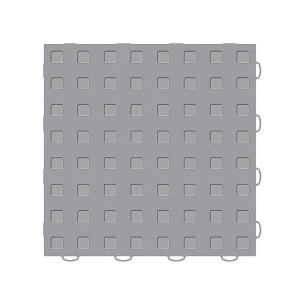 Weathertech® - TechFloor™ 12" x 12" Gray Solid Square Floor Tile Set 