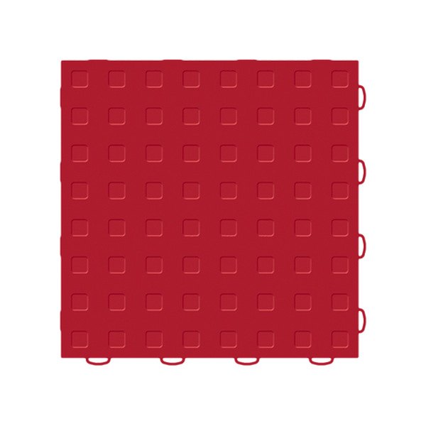 Weathertech® - TechFloor™ 12" x 12" Red Solid Square Floor Tile Set 