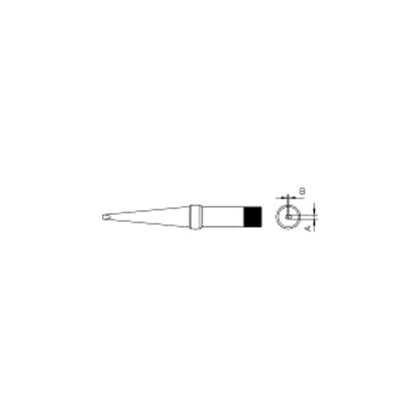 Weller® - 0.078" Long Chisel Soldering Tip for TC201 and TCP Soldering Pencils