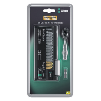 Wera® - Rapidaptor™ 1/2" Bit Holder Size Bit Driver and Bit Set, 30 Pieces