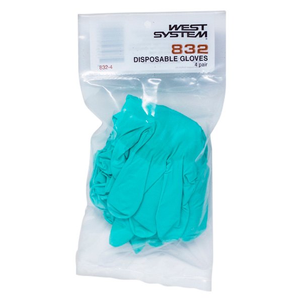 West System® - Large Powdered White Nitrile Disposable Gloves 