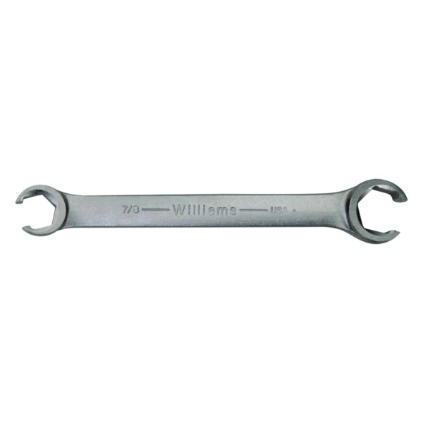 Williams Tools® - 7/8" x 1-1/8" 6-Point Satin Straight Double End Flare Nut Wrench