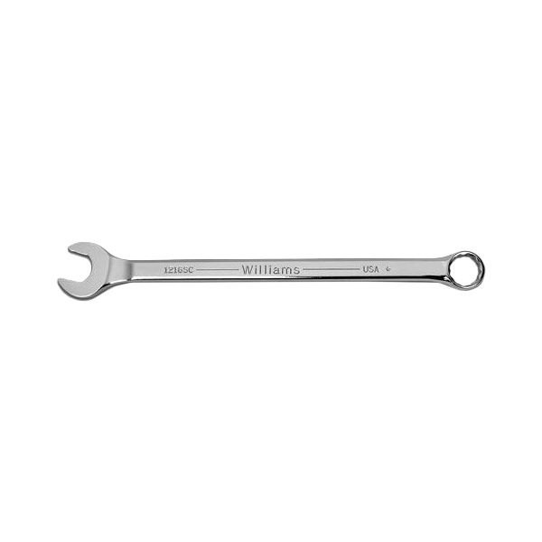 Williams Tools® - Supercombo™ Supertorque™ 1/2" 12-Point Straight Head Chrome Combination Wrench