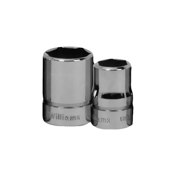 Williams Tools® - 3/8" Drive 1/4" 6-Point SAE Shallow Socket