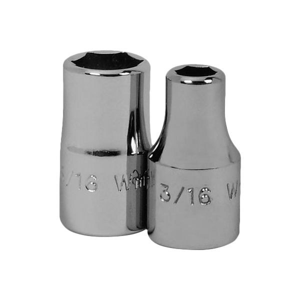 Williams Tools® - 1/4" Drive 7/16" 6-Point SAE Shallow Socket