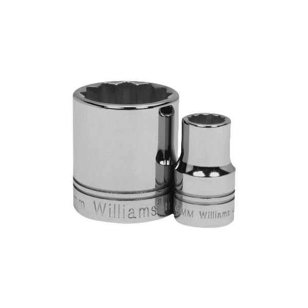 Williams Tools® - 1/2" Drive 10 mm 12-Point Metric Shallow Socket