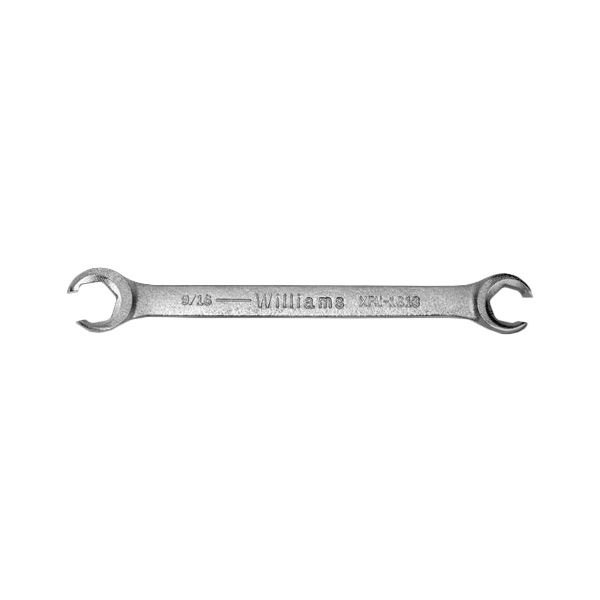 Williams Tools® - 1/2" x 9/16" 6-Point Satin Straight Double End Flare Nut Wrench
